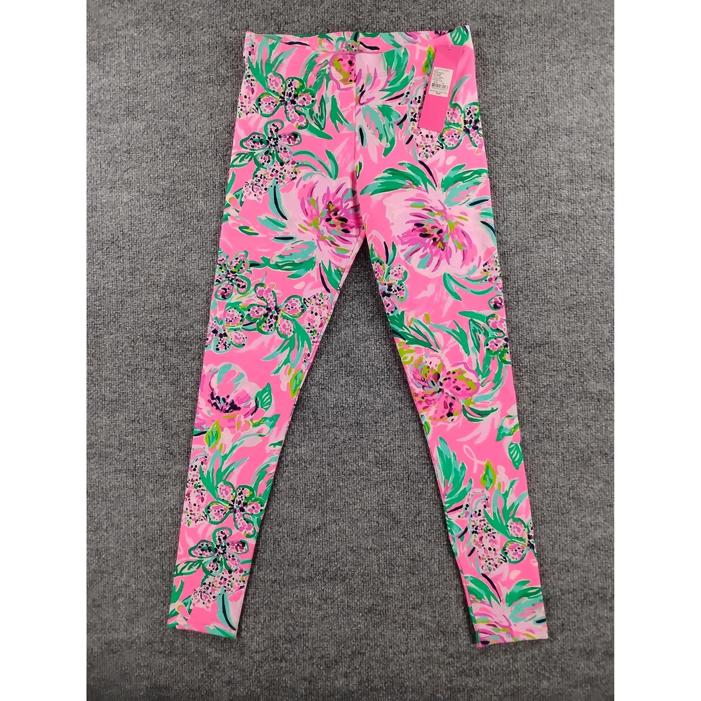 Preppy Athleisure Lilly Pulitzer Maia Legging XL Cotton Spandex Resort Wear